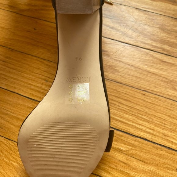 Black J. Crew Ankle Strap Heeled Sandals - Picture 8 of 8